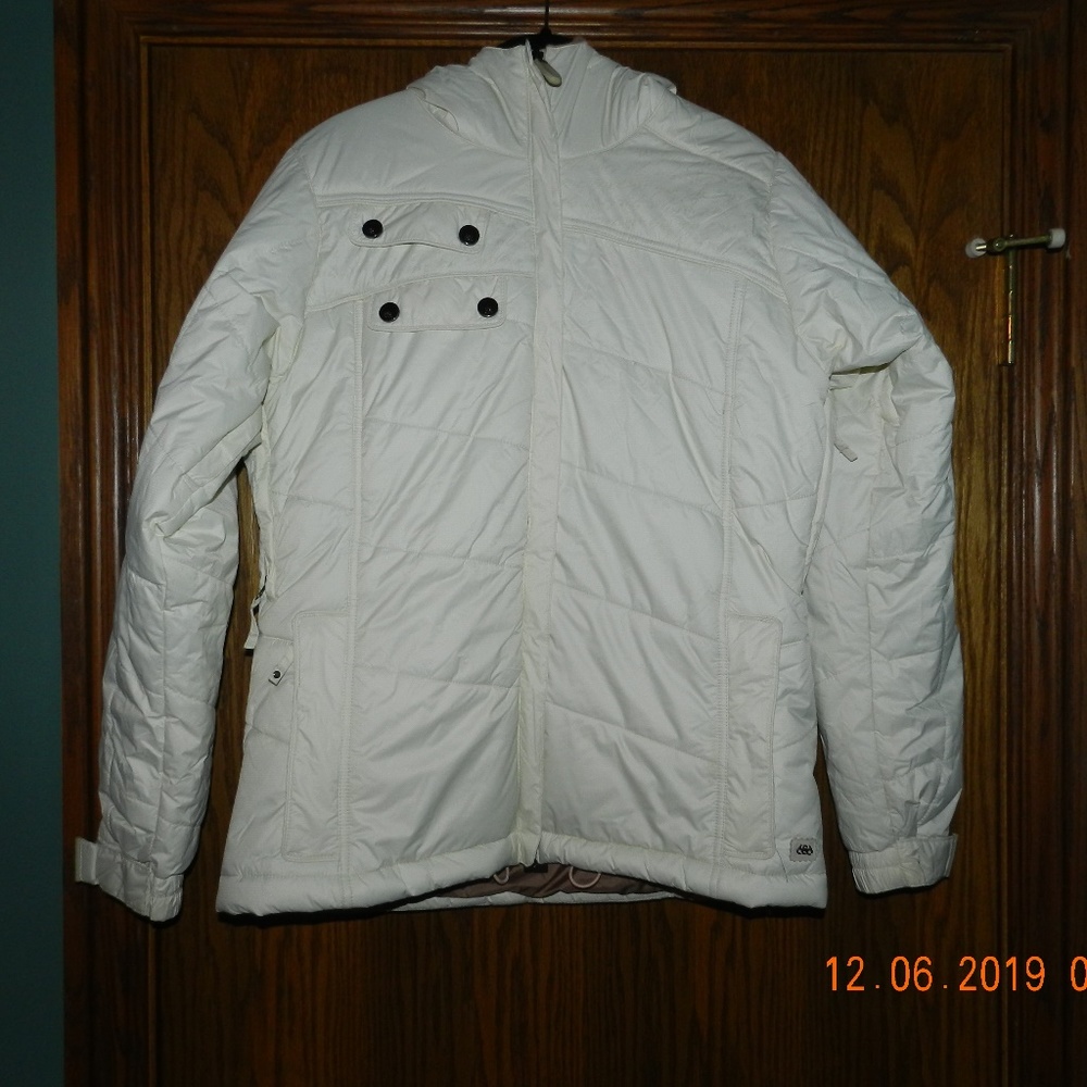 Women's 686 Cream Hooded Coat